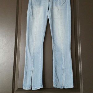 Slit-Front Jeans